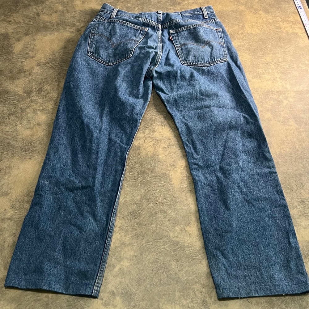 Levi's 505 Regular Fit Jeans Mens 38x30 Blue Vintage 2002 Straight Leg y2k